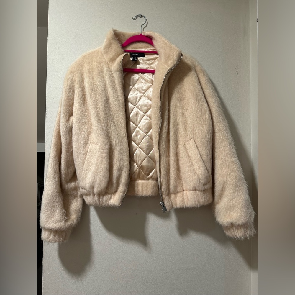 Faux fur jacket